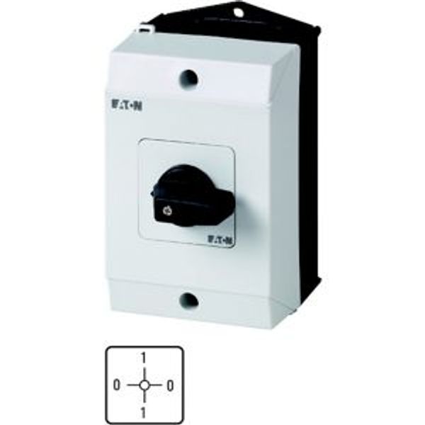 ON-OFF switches, T0, 20 A, surface mounting, 1 contact unit(s), Contacts: 2, 90 °, maintained, With 0 (Off) position, 0-1-0-1, Design number 15108 image 4