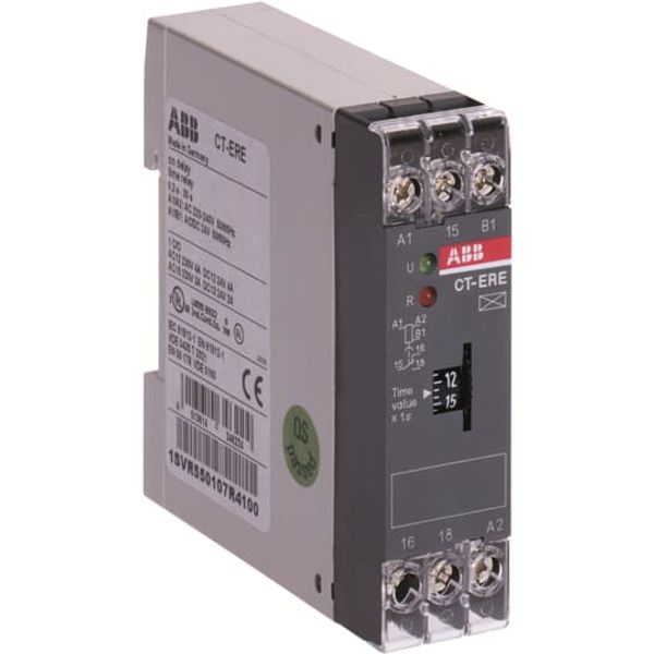 CT-ERE Time relay, ON-delay 1c/o, 0.3-30s, 24VAC/DC 220-240VAC image 2