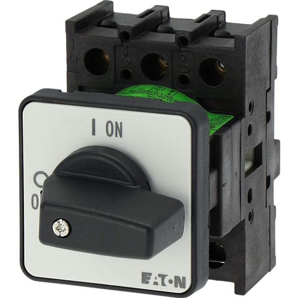 On-Off switch, P1, 32 A, flush mounting, 3 pole, with black thumb grip and front plate image 5