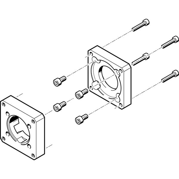 EAMF-A-38A-60G/H Motor flange image 1