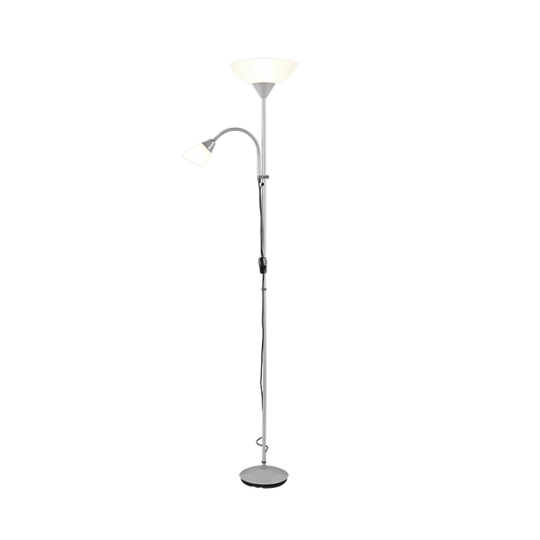 Erzwo floor lamp uplighter E27 + E14 grey image 1