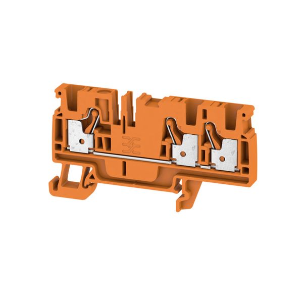 Feed-through terminal block, PUSH IN, 4 mm², 800 V, 32 A, Number of co image 1