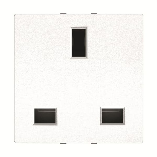 N2237 BL British standard socket outlet - 2M - White image 1