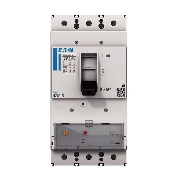 NZM3 PXR10 circuit breaker, 630A, 3p, box terminal image 5