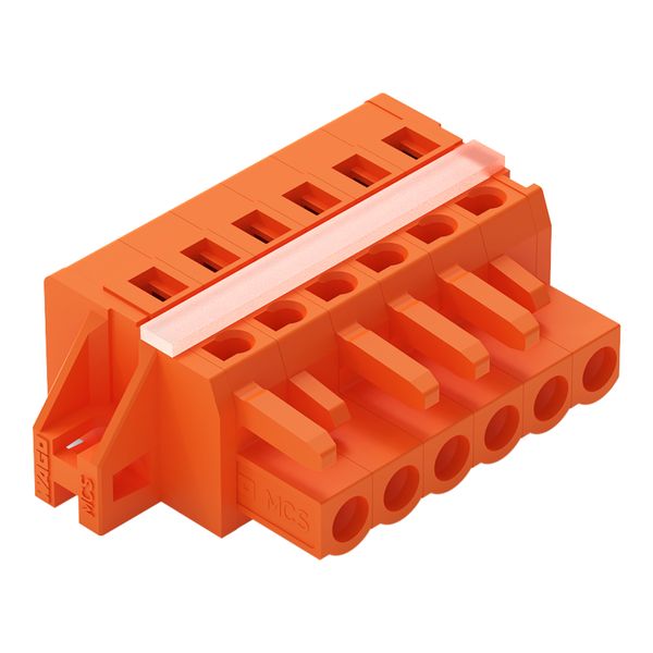 1-conductor female connector CAGE CLAMP® 2.5 mm² orange image 1