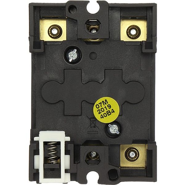 Main switch, P1, 32 A, rear mounting, 3 pole, STOP function, With black rotary handle and locking ring, Lockable in the 0 (Off) position image 2