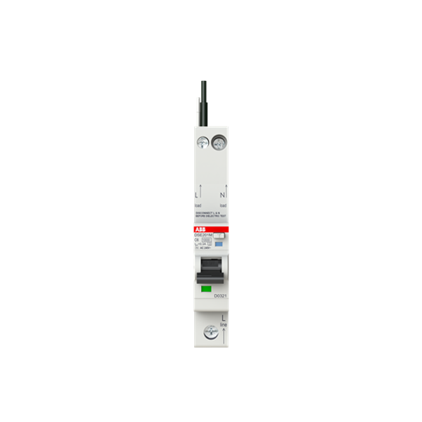 DSE201 M C6 AC300 - N Black Residual Current Circuit Breaker with Overcurrent Protection image 3