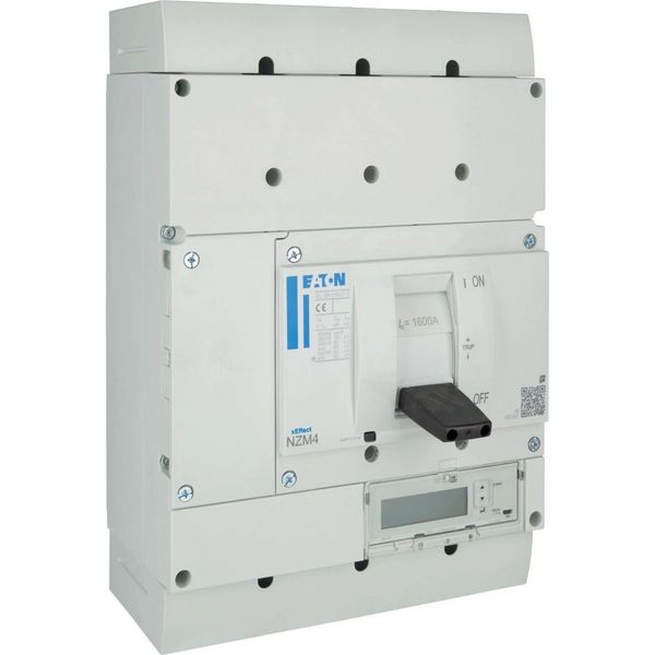 NZM4 PXR25 circuit breaker - integrated energy measurement class 1, 1600A, 4p, variable, Screw terminal image 11
