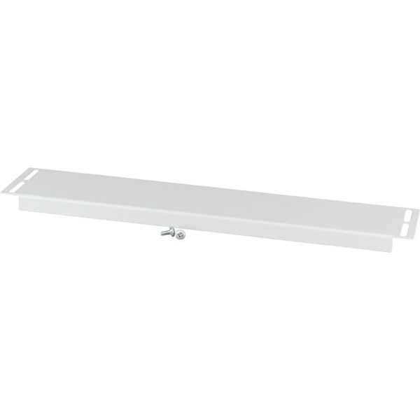 Bottom/Top coverstrip 110mm long, blind, IP20, for 850mm Sectionwidth, grey image 4