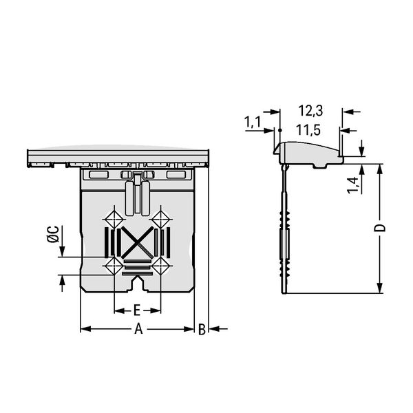 2092-3354 1-conductor THT female connector angled; push-button; Push-in CAGE CLAMP® image 4