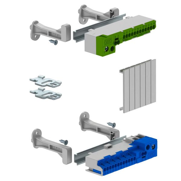 KLS-SDB 05S Terminal strip set with screwless terminals for SDB 05 image 1