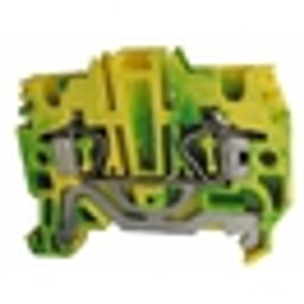 Spring clamp terminal HTE.2 green/yellow, 2.5 mmý image 3