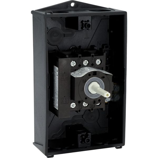 Safety switch, P1, 25 A, 3 pole, 1 N/O, 1 N/C, STOP function, With black rotary handle and locking ring, Lockable in position 0 with cover interlock, image 18