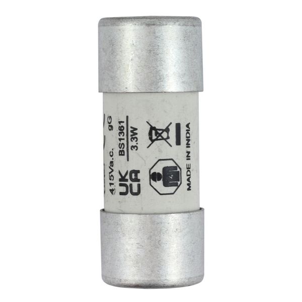 House service fuse-link, low voltage, 10 A, AC 415 V, BS system C type II, 23 x 57 mm, gL/gG, BS image 29