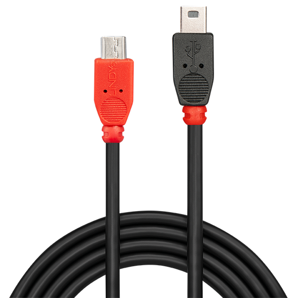 2m USB 2.0 Type Micro-B to Mini-B OTG Cable USB Type Micro-B Male to Mini-B Male image 2