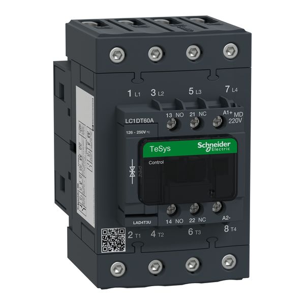 TeSys Deca contactor - 4P(4 NO) - AC-1 - = 440 V 60 A - 220 V DC standard coil image 5