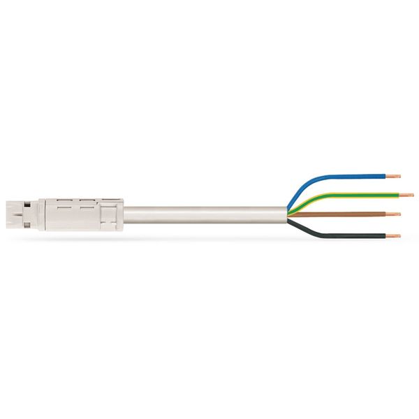 pre-assembled connecting cable;Eca;Plug/open-ended;white image 1