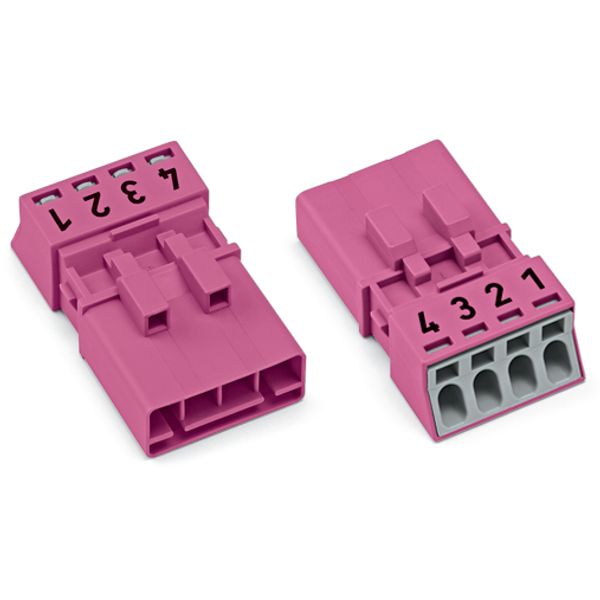 Plug 4-pole Cod. B pink image 2