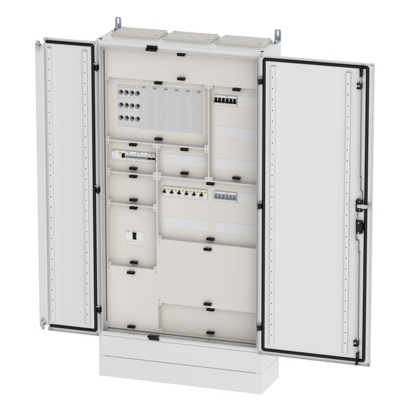 Floor-standing distribution board EMC2 empty, IP55, protection class II, HxWxD=1700x300x270mm, white (RAL 9016) image 4