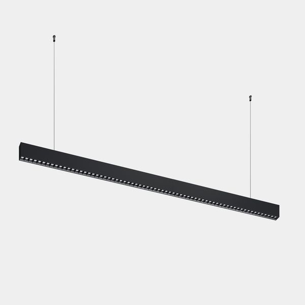 Lineal lighting system Infinite Slim Individual Pendant 1680mm 43.1 3000K CRI 90 ON-OFF Black IP40 5221lm image 1