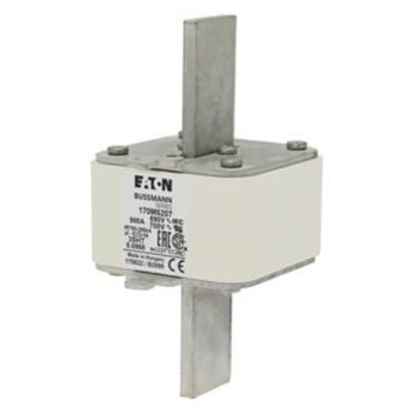 Fuse-link, high speed, 900 A, AC 690 V, size 3, 76 x 76 x 150 mm, aR, IEC, single indicator image 4