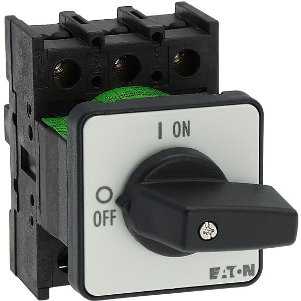 On-Off switch, P1, 32 A, flush mounting, 3 pole, with black thumb grip and front plate image 8