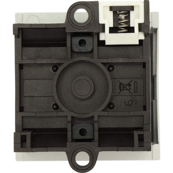 On-Off switch, T0, 20 A, service distribution board mounting, 4 contact unit(s), 8-pole, with black thumb grip and front plate image 27