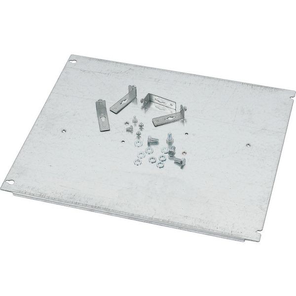 Mounting plate, +mounting kit, for GS 1, vertical, 3p, HxW=400x600mm image 5