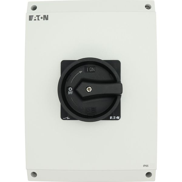 Main switch, P3, 100 A, surface mounting, 3 pole, 1 N/O, 1 N/C, STOP function, With black rotary handle and locking ring, Lockable in the 0 (Off) posi image 23