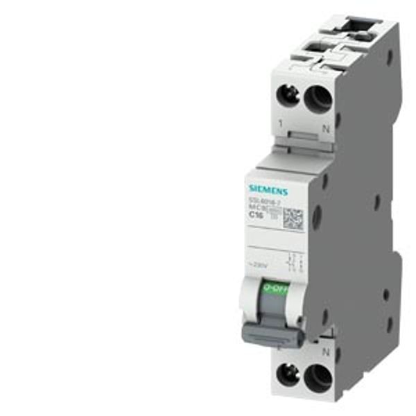 CIRCUIT BREAKER 230V 6KA, 1+N-POLE/1MW B40 image 2