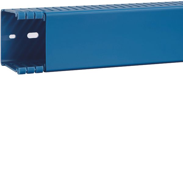 Slotted panel trunking made of PVC BA6 60x60mm blue image 1