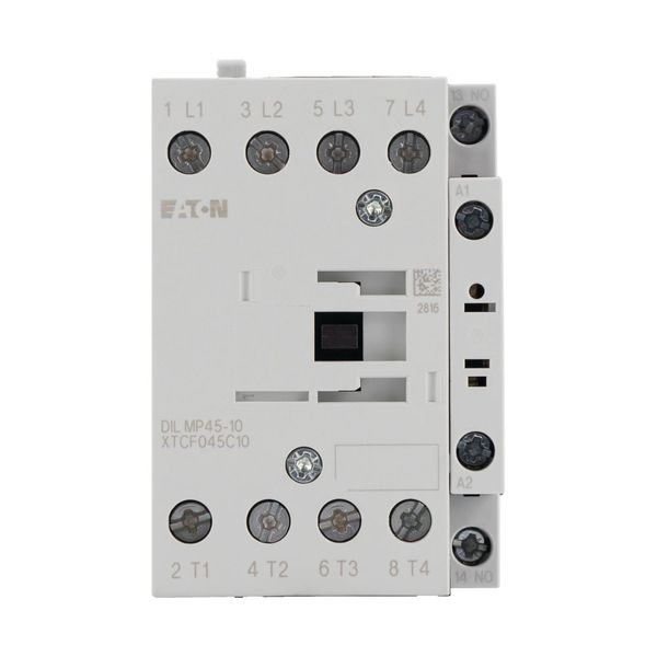 Contactor, 4 pole, AC operation, AC-1: 45 A, 1 N/O, 110 V 50 Hz, 120 V 60 Hz, Screw terminals image 13