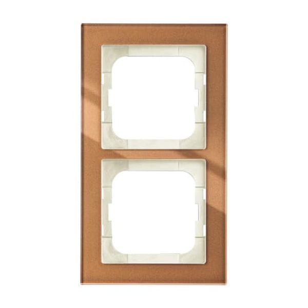 1723-283 Cover Frame Busch-axcent® Brown glass image 3