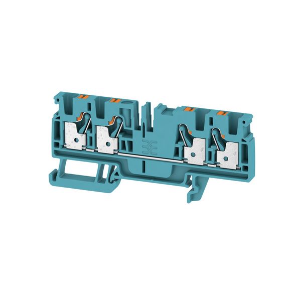 Feed-through terminal block, PUSH IN, 4 mm², 800 V, 32 A, Number of co image 1