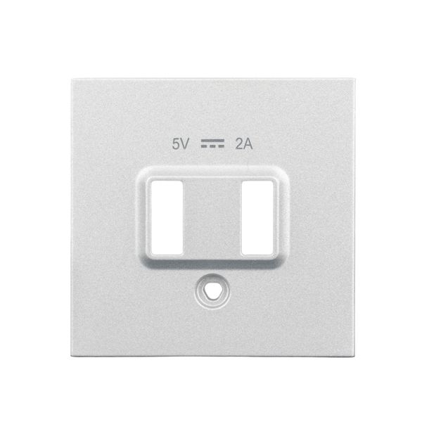 USB charger socket cover, white image 2