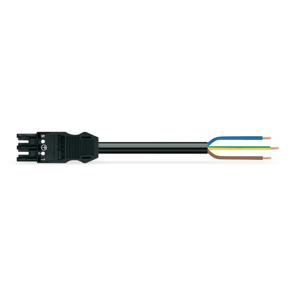 pre-assembled connecting cable;Eca;Socket/open-ended;white image 2