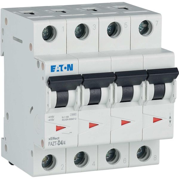 Miniature circuit breaker (MCB), 4 A, 4p, characteristic: D image 11