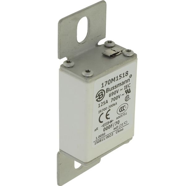 Fuse-link, high speed, 100 A, AC 690 V, size 000, 24 x 36 x 96 mm, aR, IEC, visual indicator image 3