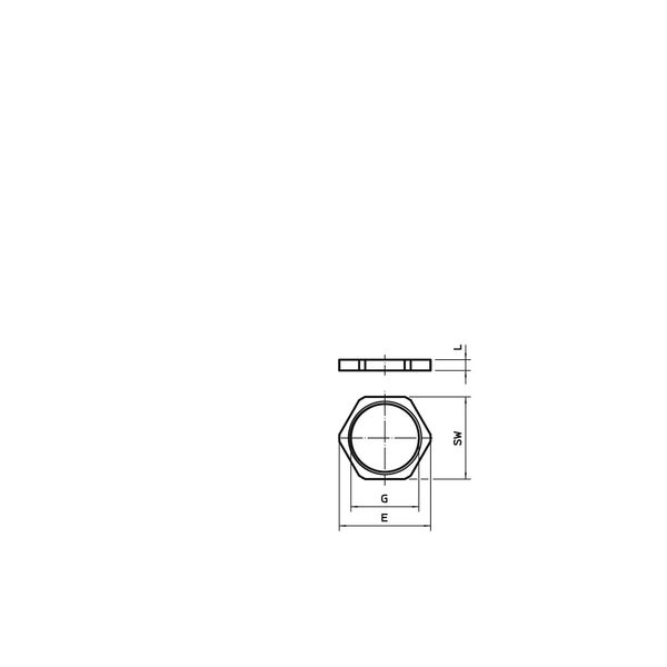 169 MS M32 Locknut  M32 image 2