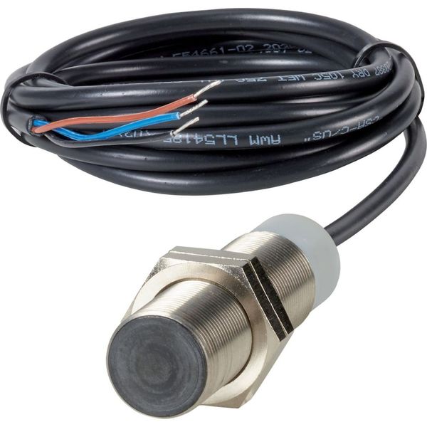 Proximity switch, E57G General Purpose Serie, 1 NC, 3-wire, 10 - 30 V DC, M18 x 1 mm, Sn= 8 mm, Flush, PNP, Stainless steel, 2 m connection cable image 1
