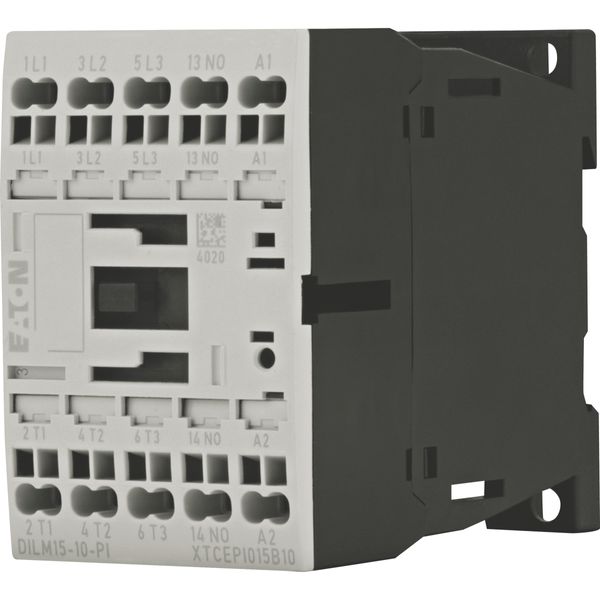 Contactor, 3 pole, 380 V 400 V 7.5 kW, 1 N/O, 110 V 50 Hz, 120 V 60 Hz, AC operation, Push in terminals image 4
