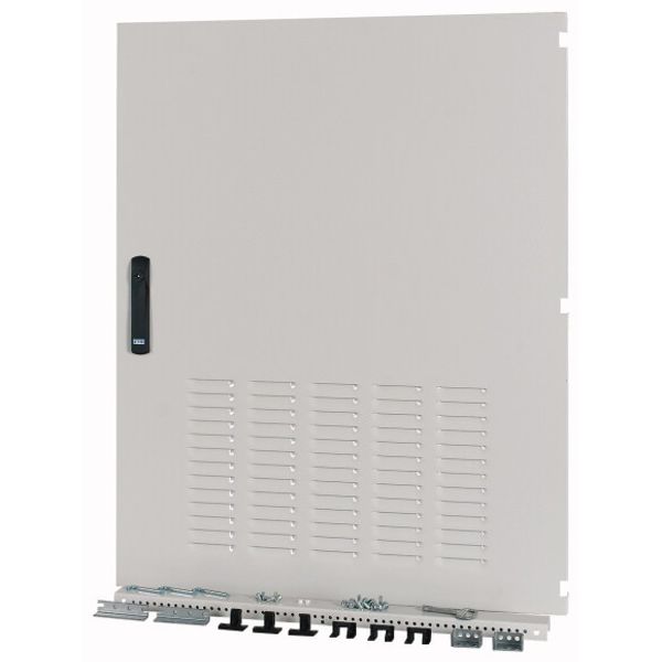 Box Solution door, ventilated, IP42, left, HxW=975x800mm, grey image 1