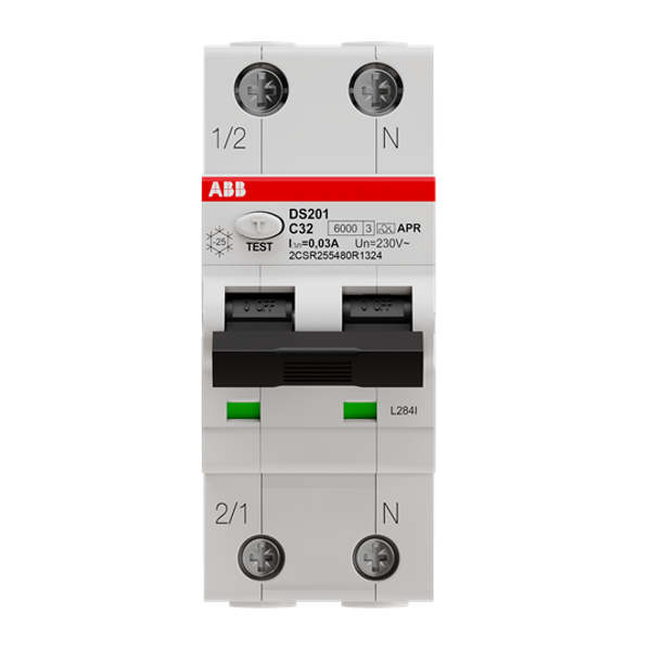 DS201 C32 APR30 Residual Current Circuit Breaker with Overcurrent Protection image 2