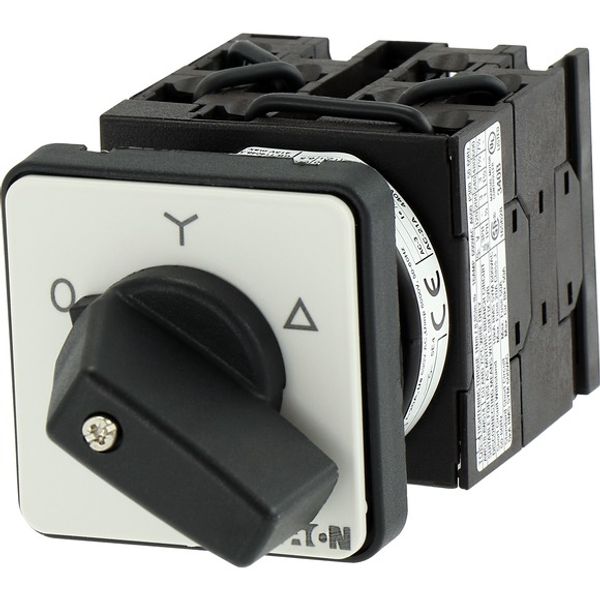 Star-delta switches, T0, 20 A, flush mounting, 4 contact unit(s), Contacts: 8, 60 °, maintained, With 0 (Off) position, 0-Y-D, Design number 8410 image 4