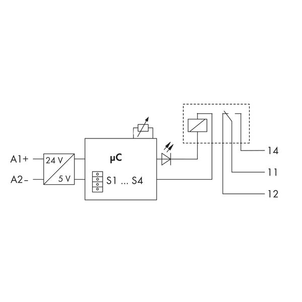 Timer relay module Nominal input voltage: 24 VDC Limiting continuous c image 8