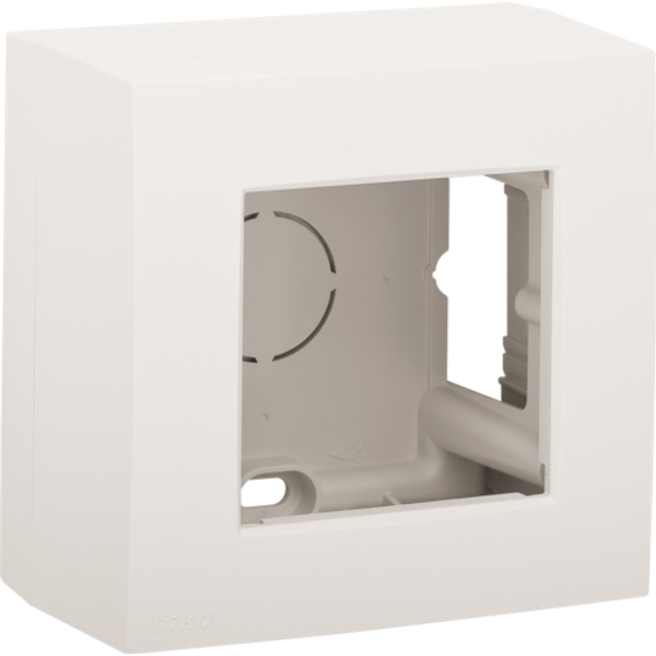 Single surface-mounting kit for one flush-mounting function, white image 1