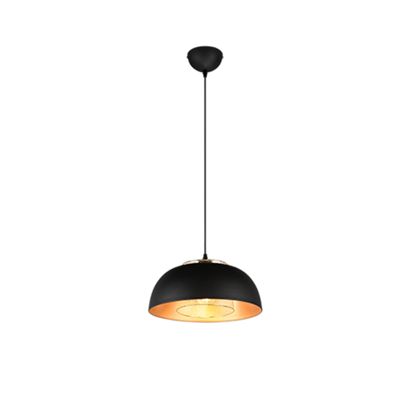 Punch pendant 35 cm E27 matt black image 1