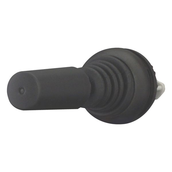 Joystick, with one operating point per operating direction, With plastic shaft, 2 positions, Bezel: black, momentary, Vertical image 10