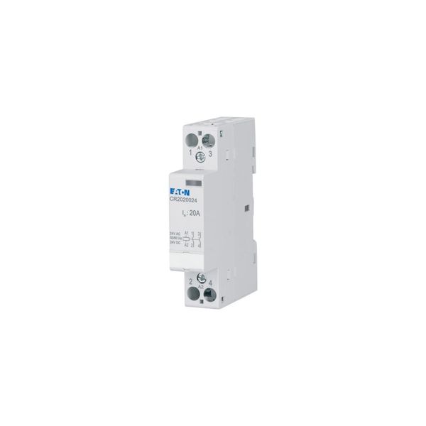 Installation contactor, 20A, 24V AC/DC, 2NO image 6