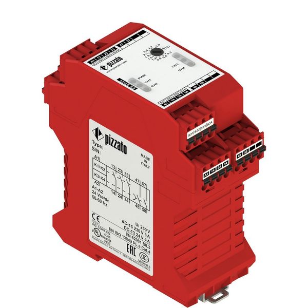 Safety module 3NO instantaneous 2NO re CS AT-12X230 image 1